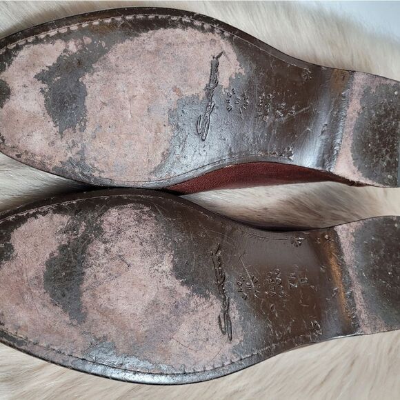 Santoni Tassel Brown Leather Loafers Lizard Accents Mens  Shoes Size 7.5 main image 10